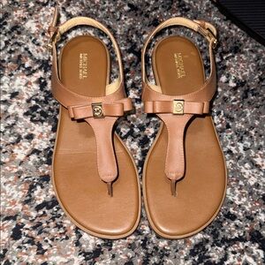 Michael Kors Tan Leather Sandals
